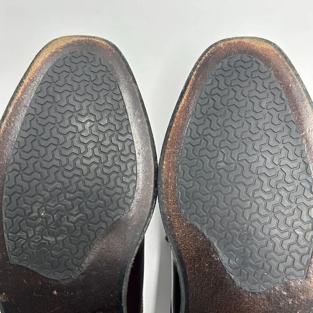 Rockport Adiprene by Adidas Size 9.5 Brown/Burgundy Leather Lace Up Dress Shoes